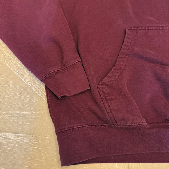 Oversized Burgandy and Yellow Long Sleeve Sweatshirt Virginity Rocks - Picture 4 of 7